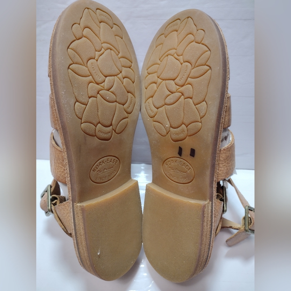 Kork Ease Brown strapped Leather Sandals size 8 - Picture 5 of 12